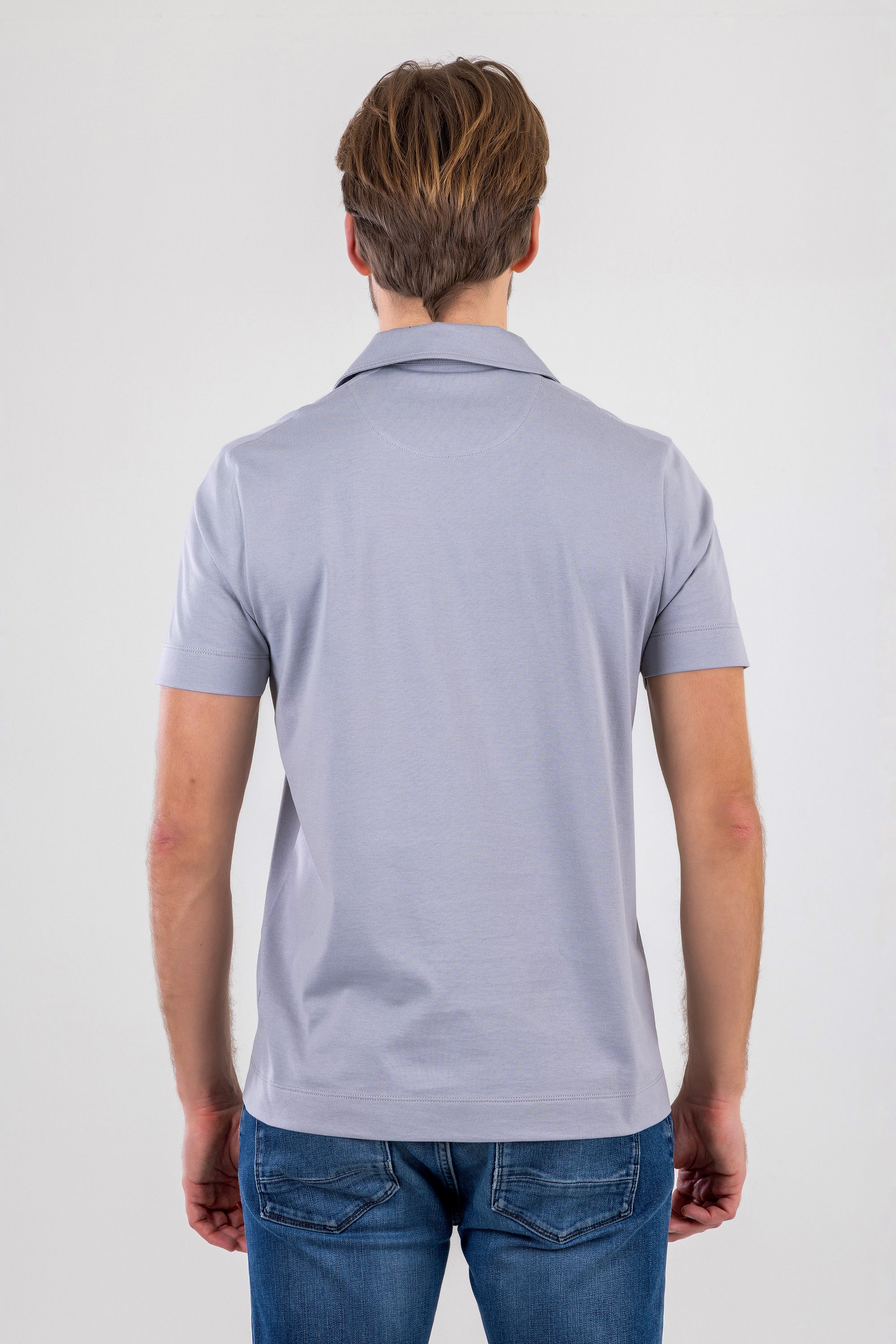 SAMUEL Classic Gray Knitted Cotton Shirt